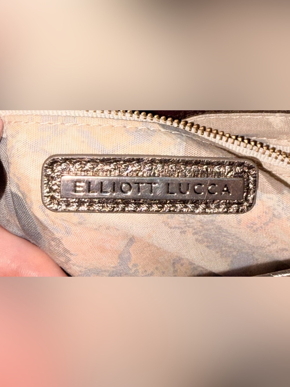 Elliott Lucca Metallic Bronze Rojo Flap Crossbody Bag - Picture 7 of 11